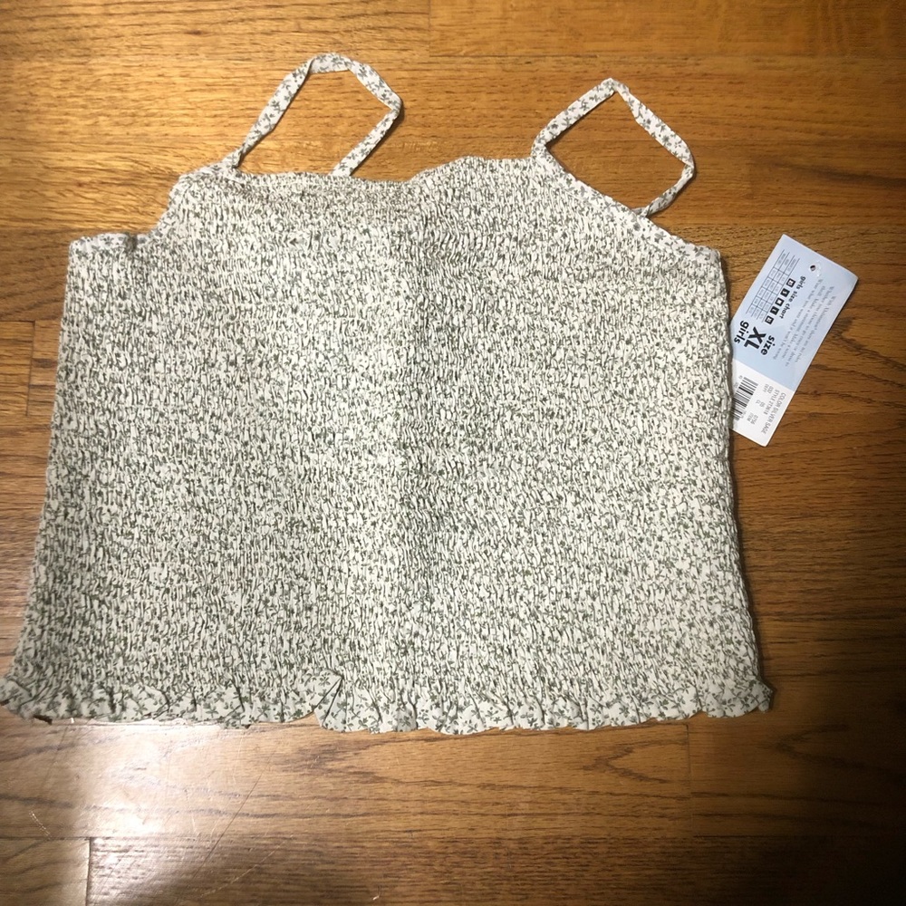 🎂Girls Stretch Summer Top Silver Sage - XL